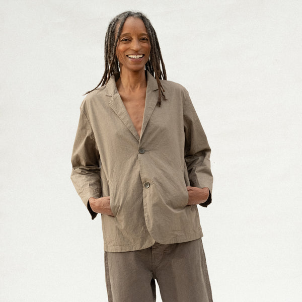 Crinkled Blazer - Mud – General Store