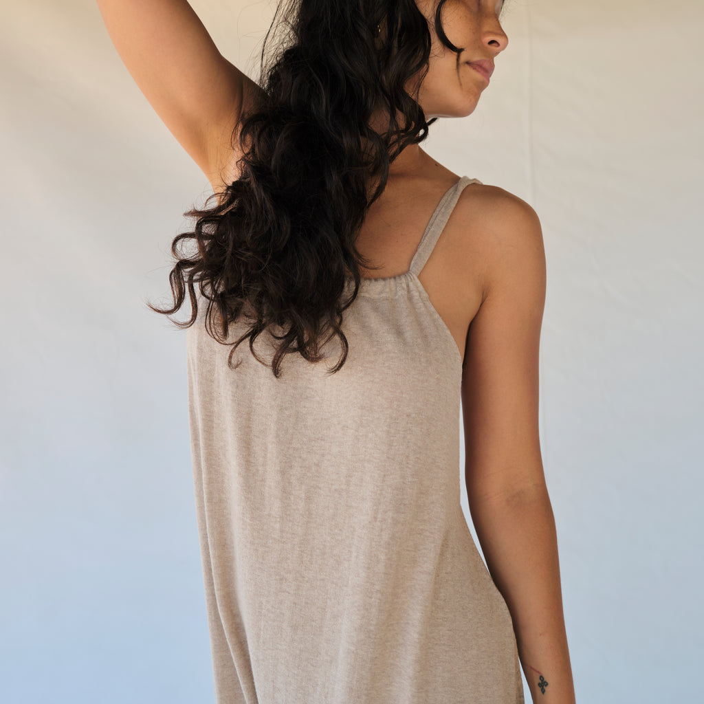 Gather Jumpsuit - Sisal