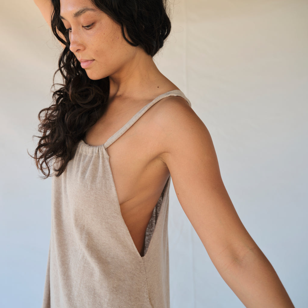Gather Jumpsuit - Sisal