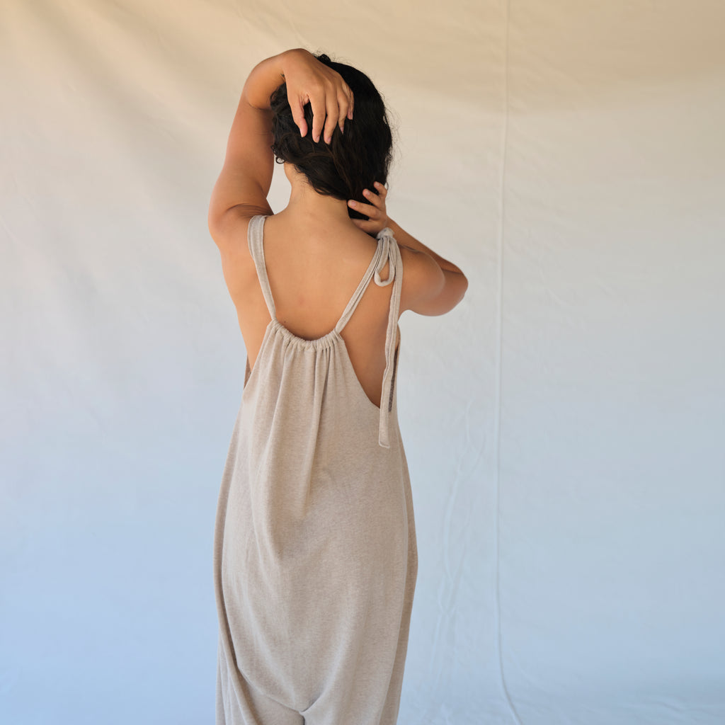 Gather Jumpsuit - Sisal
