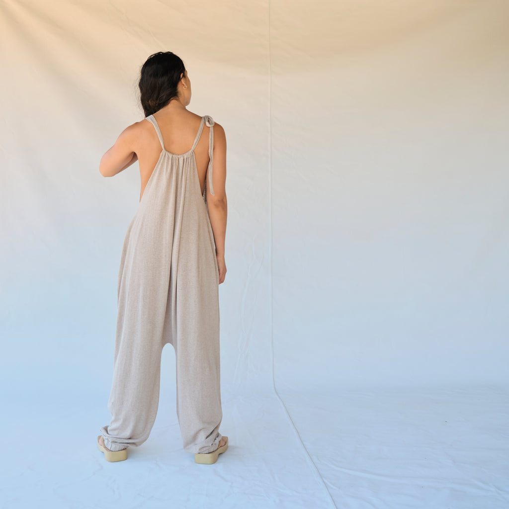Gather Jumpsuit - Sisal