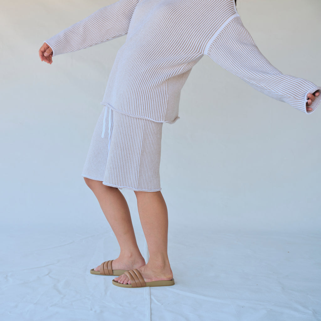 Linea Shorts - White/Sisal