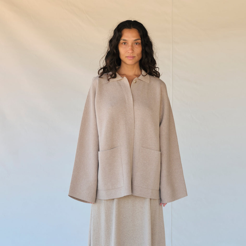 Double Knit Jacket - Sisal