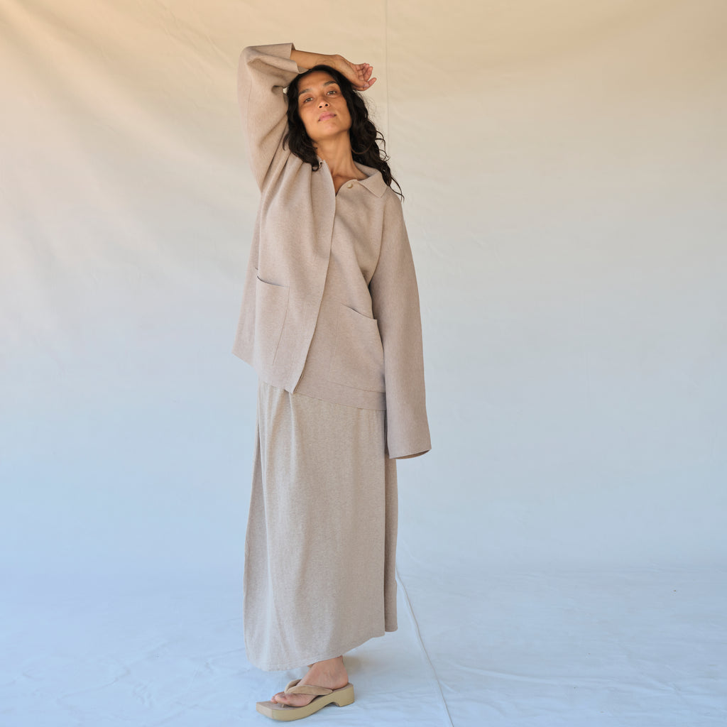 Double Knit Jacket - Sisal