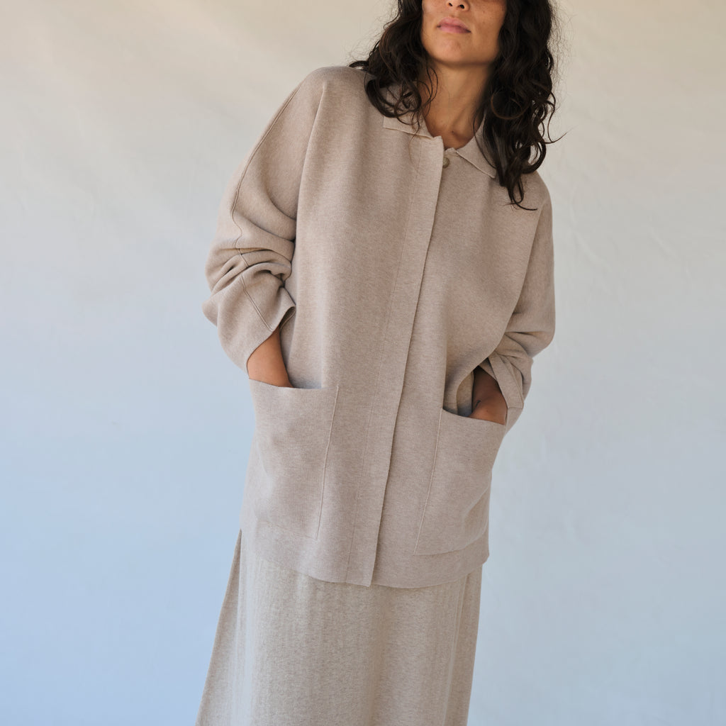 Double Knit Jacket - Sisal