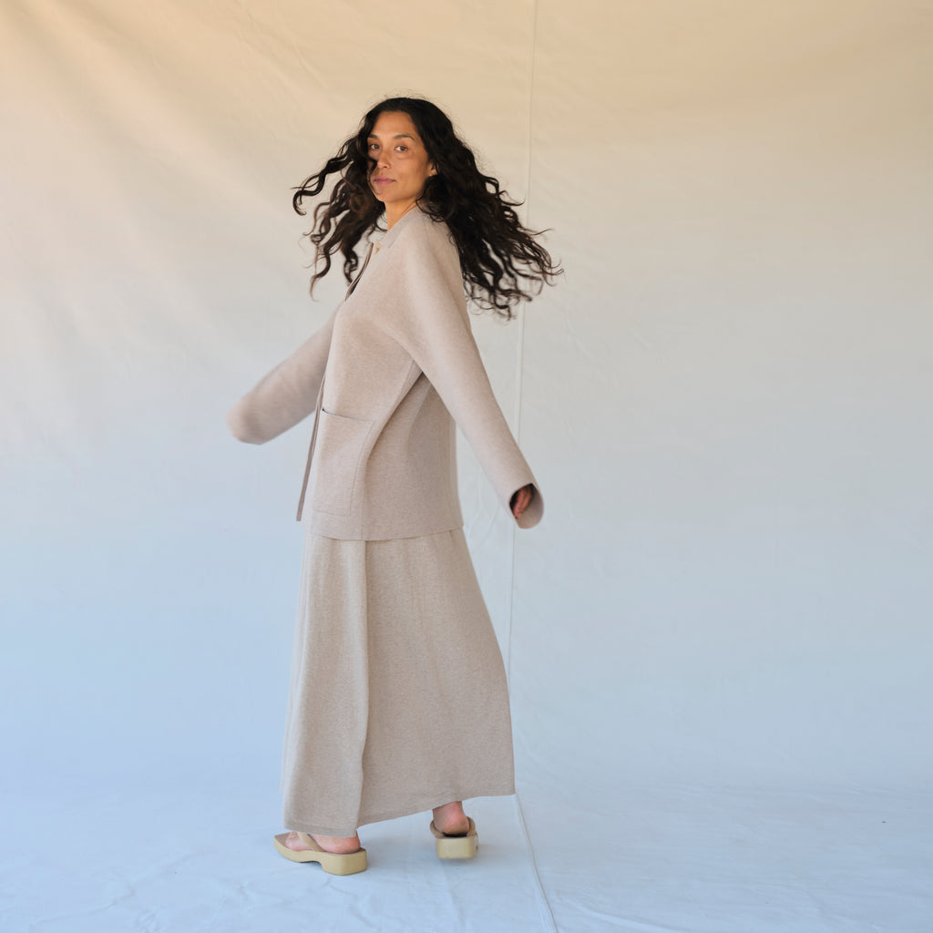 Double Knit Jacket - Sisal