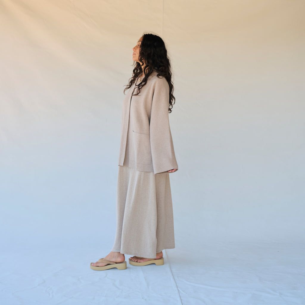 Double Knit Jacket - Sisal