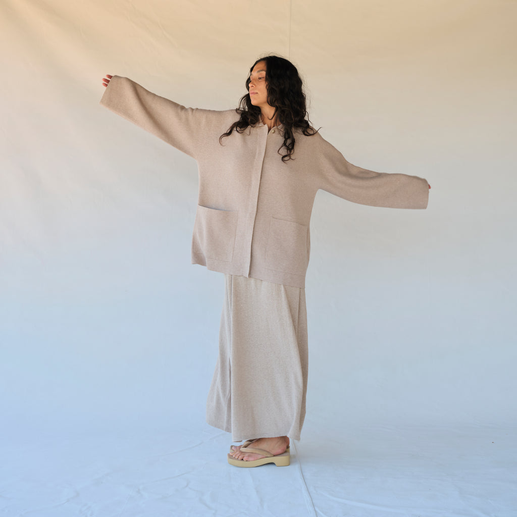Double Knit Jacket - Sisal