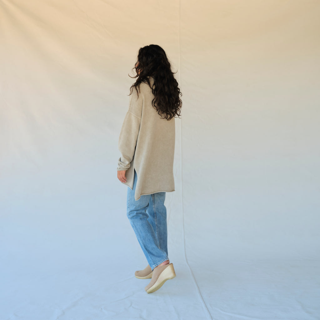 Fade Rollneck - Washed Clay