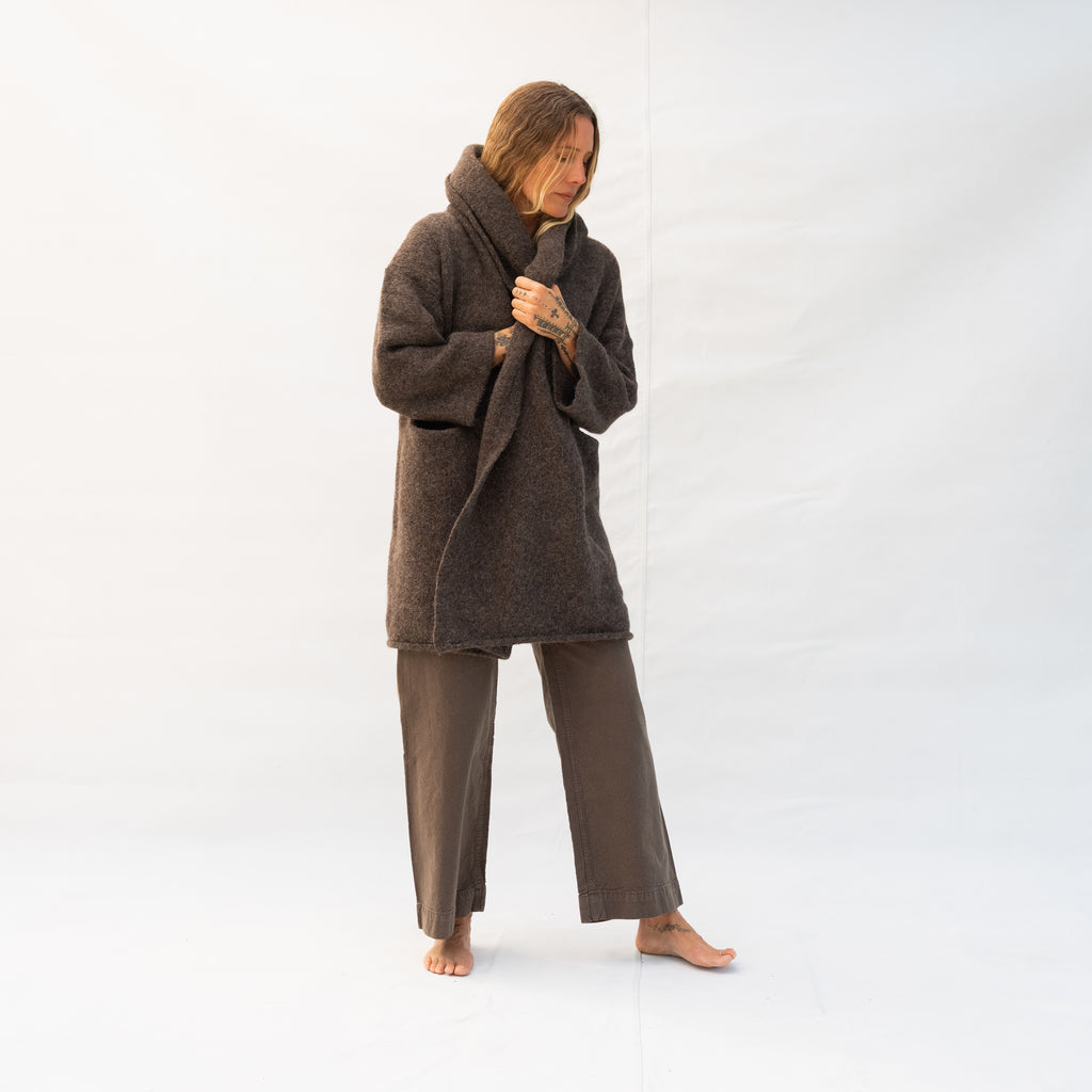 Double Face Coat - Blackened