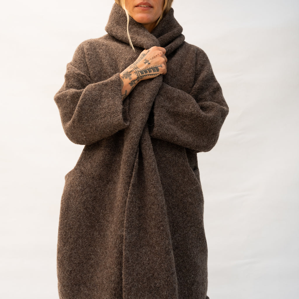 Double Face Coat - Blackened