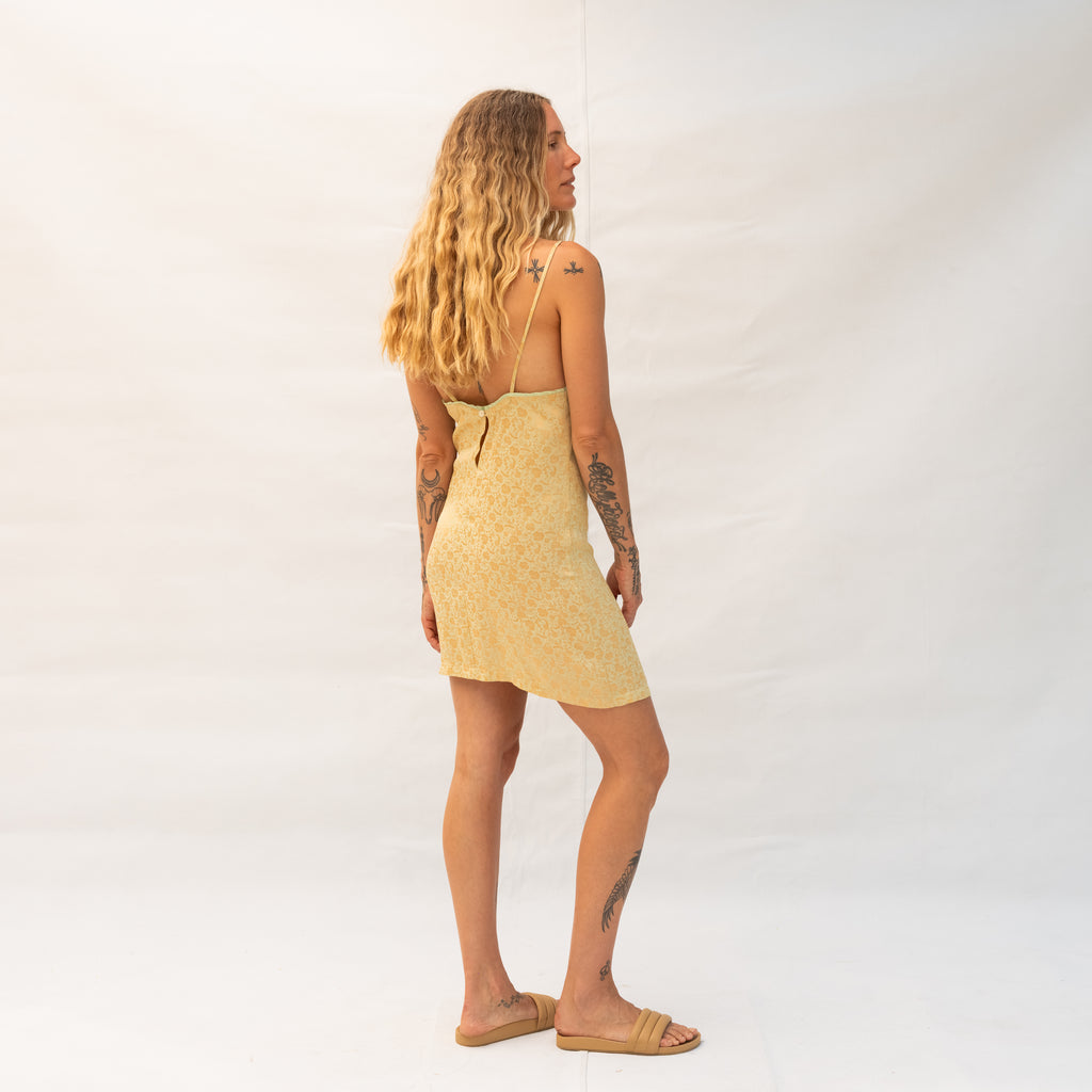 Cute Dress - Pale Gold Flower