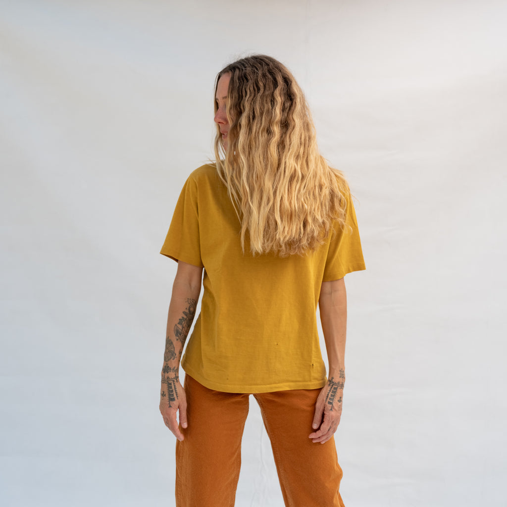 Vintage Mustard Pocket Tee