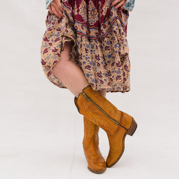 Vintage Zip Up Cowboy Boot – General Store