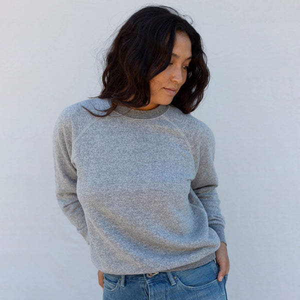 Mono B heather grey classic fit sweatshirt