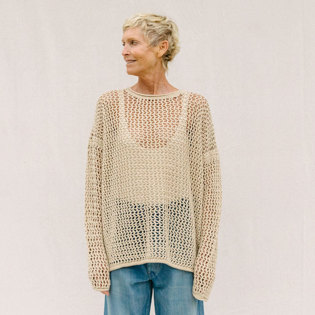 Big Net Pullover - Jute