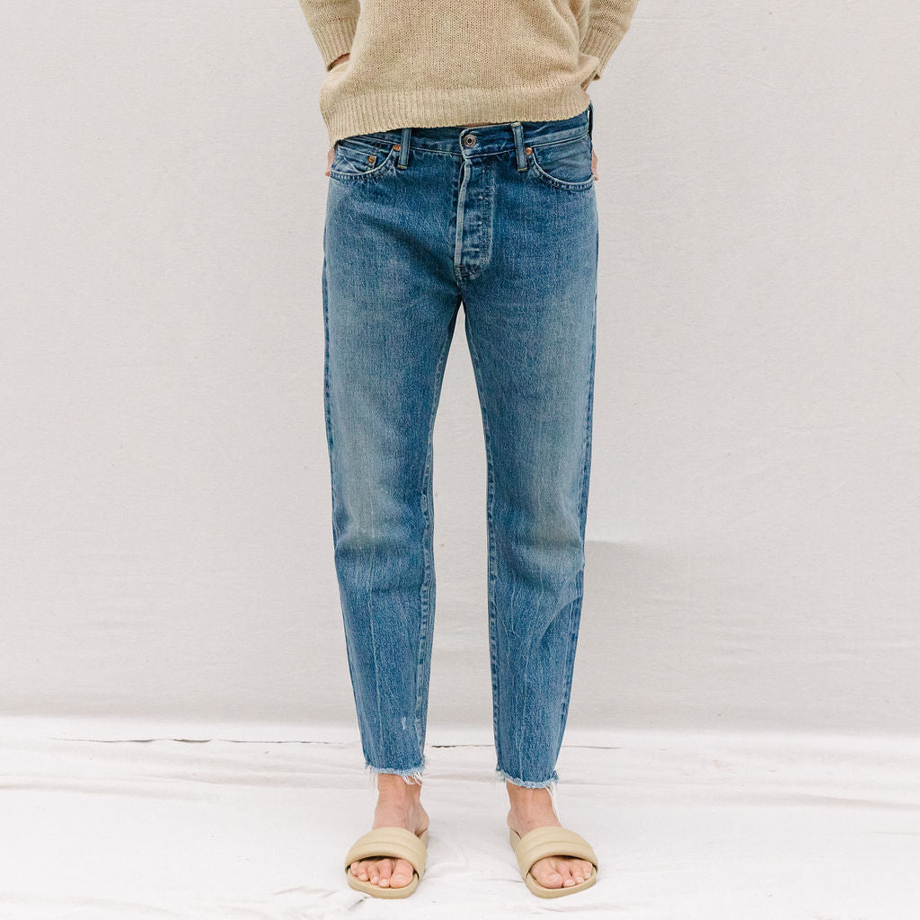 Selvedge Denim Narrow Tapered Cut - Medium Distress