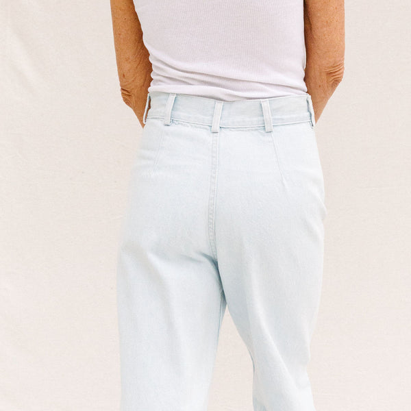 Jesse Kamm Sailor Pant in Pale Blue / Blue Stitch at General Store
