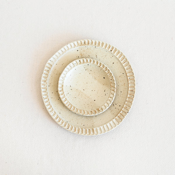 Fluted Mini Carved Plate - 4"
