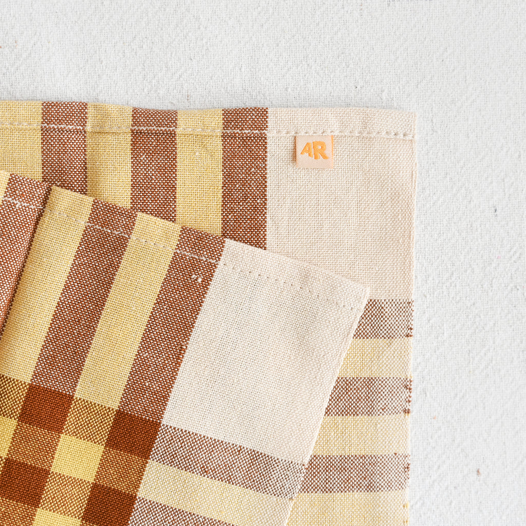 Grid Napkin Pair - Pineapple