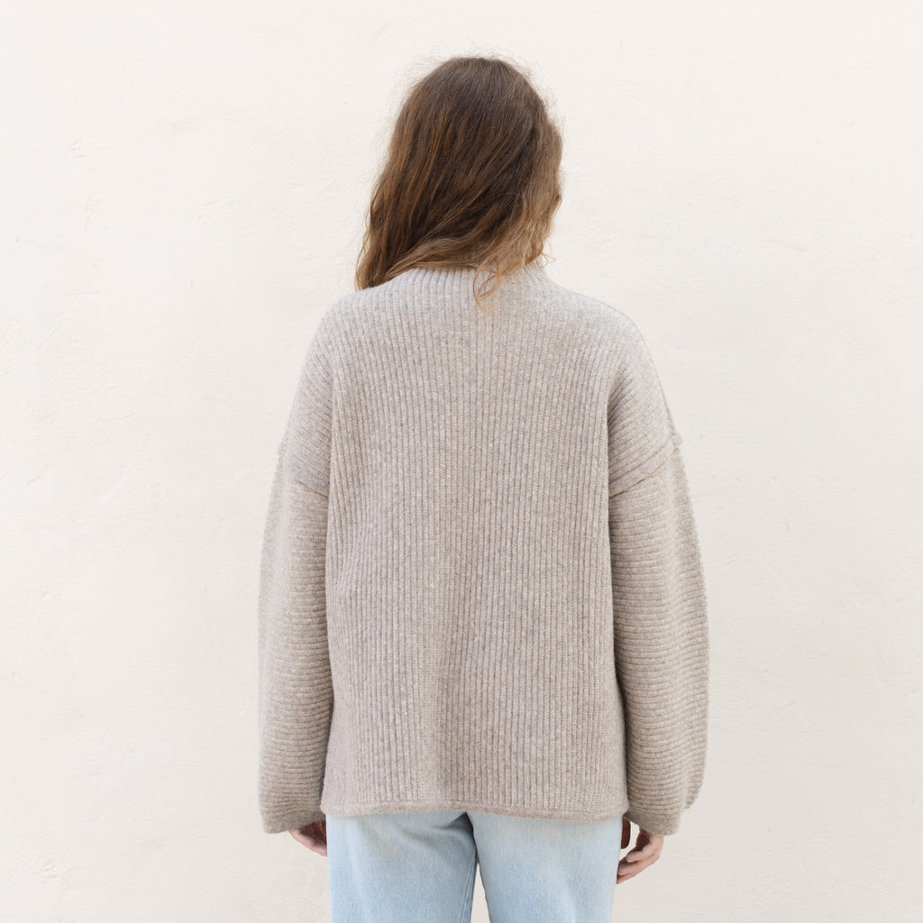 Ottoman Turtleneck - Moth/Carrara
