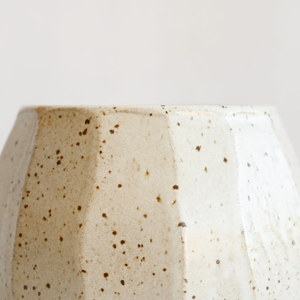 Facet Planter - White