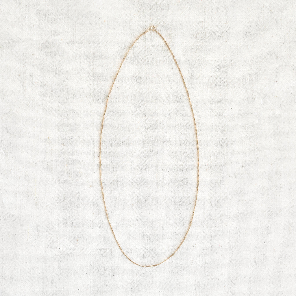 Italian Curb Chain Necklace 18"