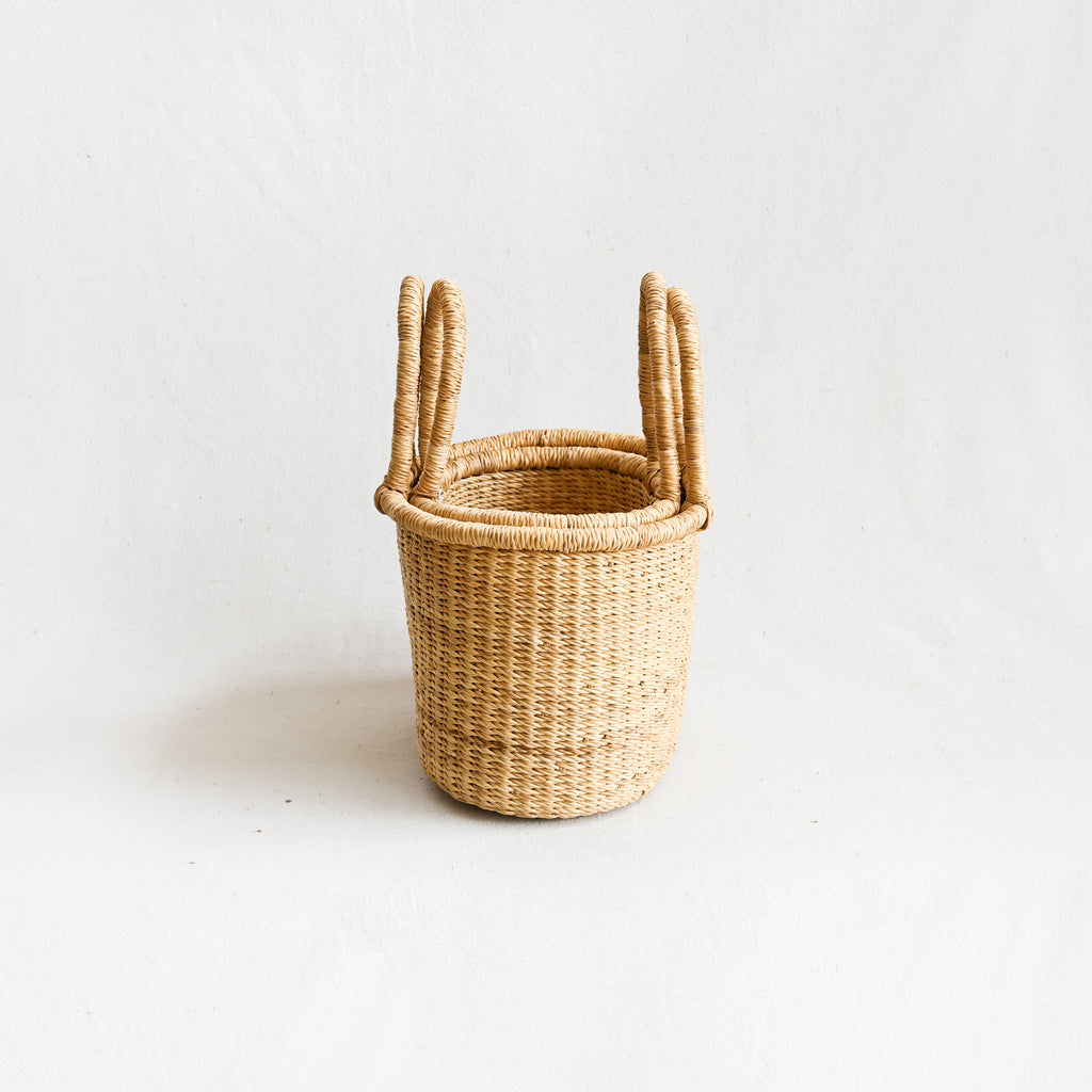 Elephant Grass Tote Basket