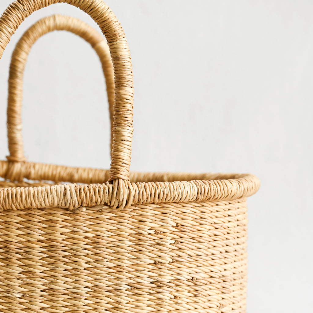 Elephant Grass Tote Basket