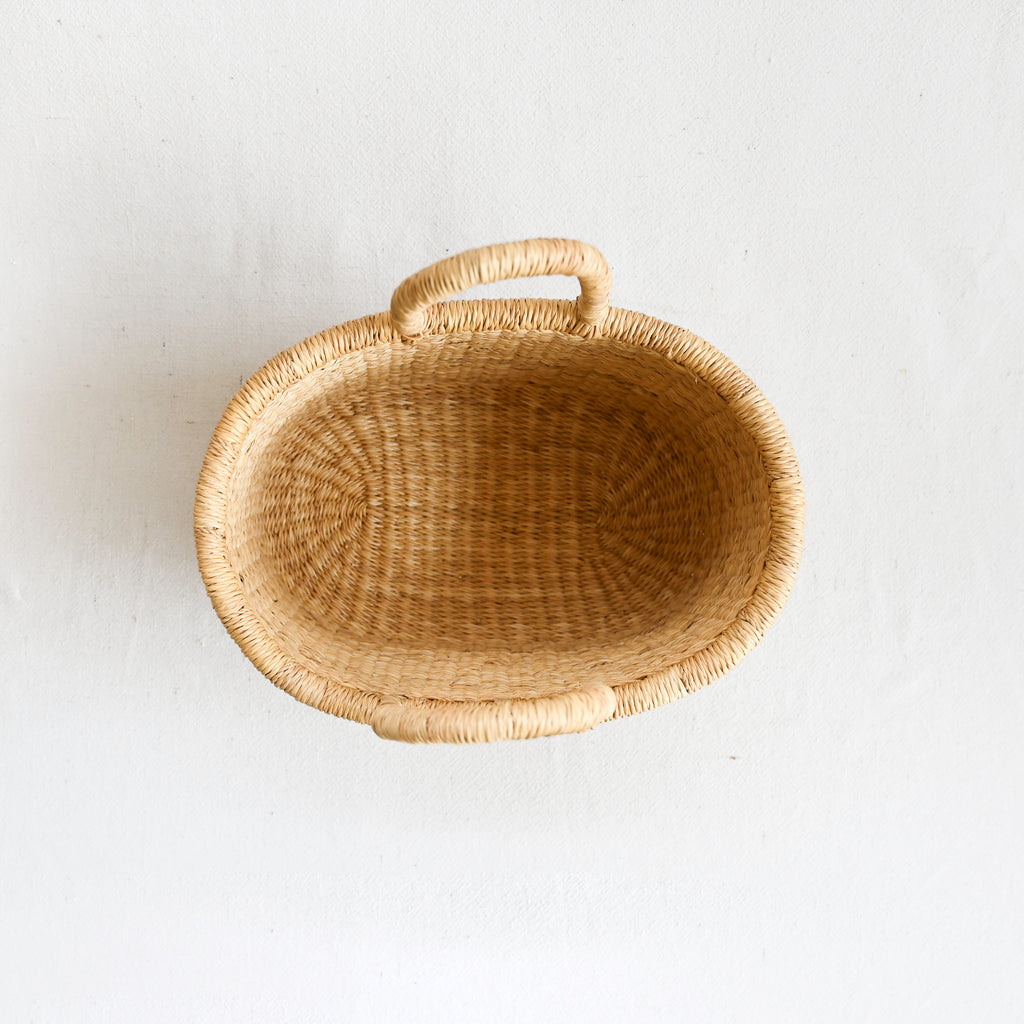 Elephant Grass Tote Basket