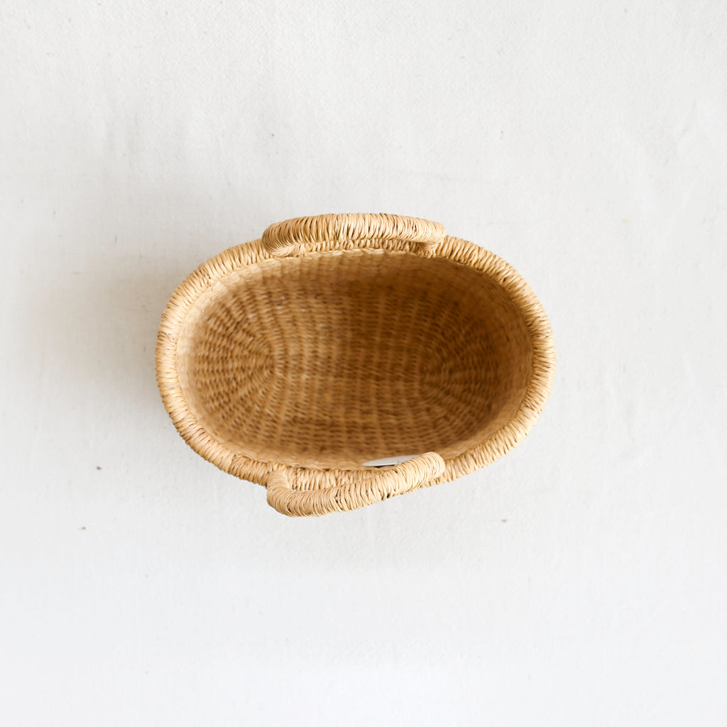 Elephant Grass Tote Basket