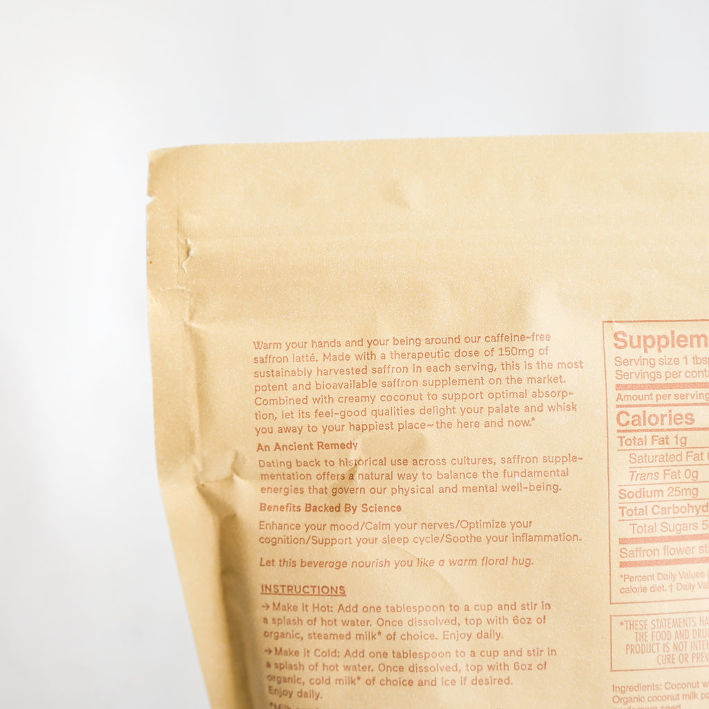Warm Feelings Saffron Latte