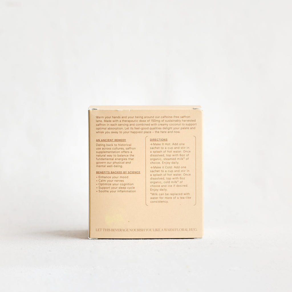 Saffron Latte Sachet Box