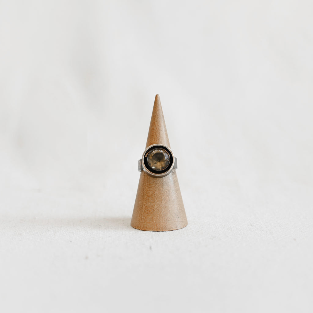 Vintage Citrine and Sterling Ring