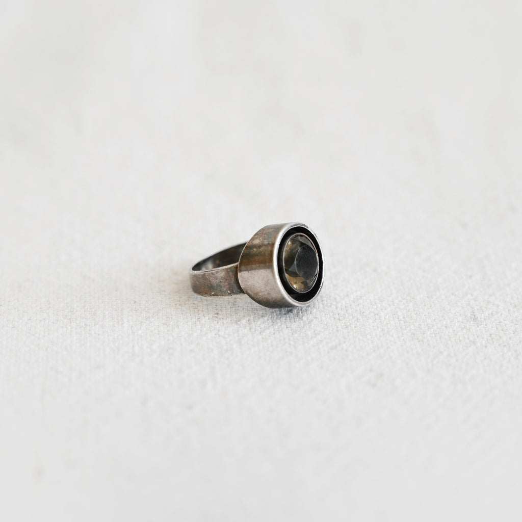 Vintage Citrine and Sterling Ring