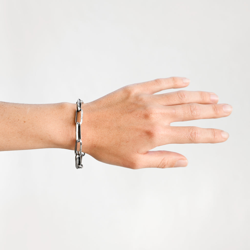 Vintage Silver Chain Link Bracelet