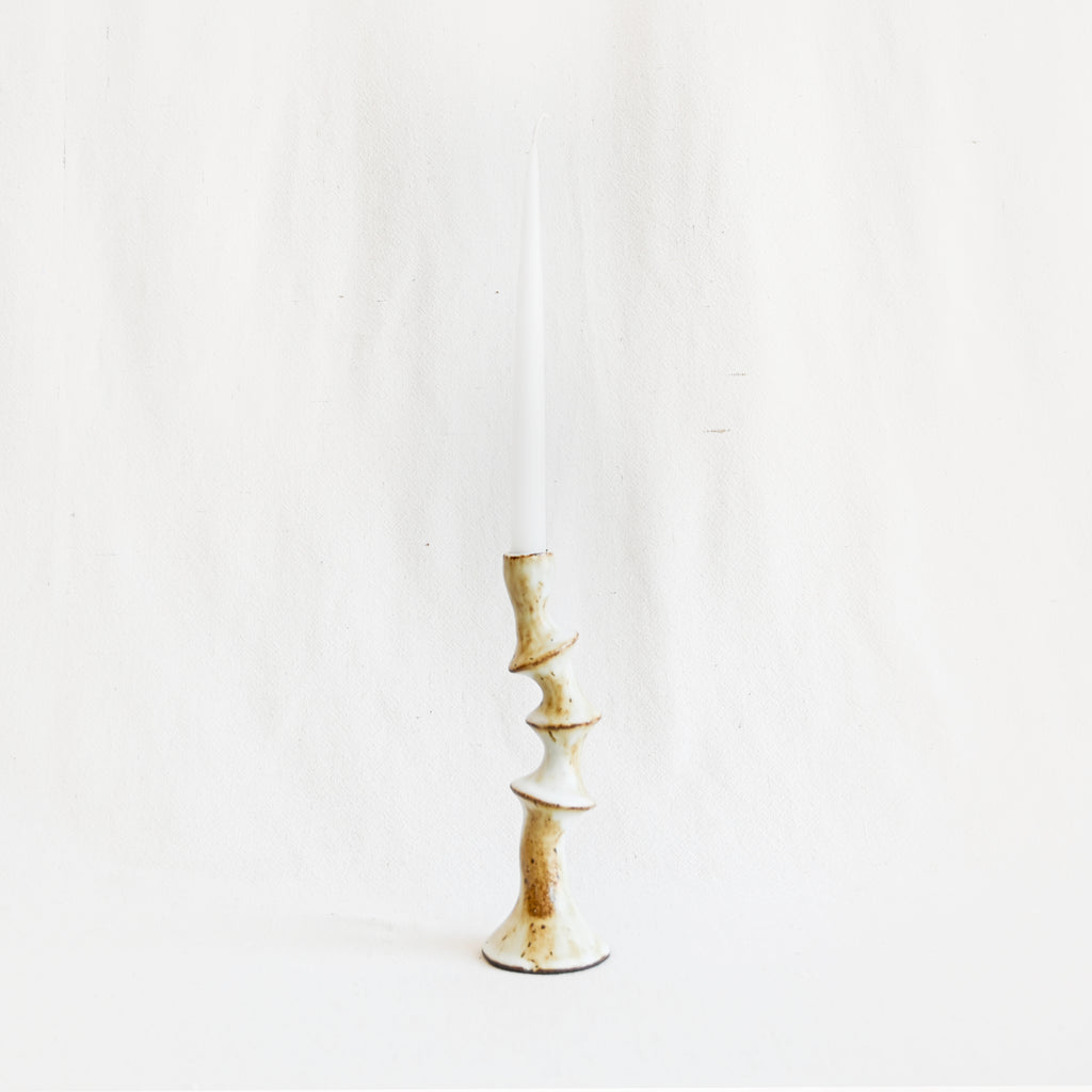 Datura Candlestick - White