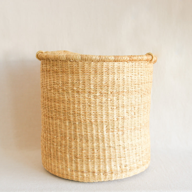 Tall Straw Basket