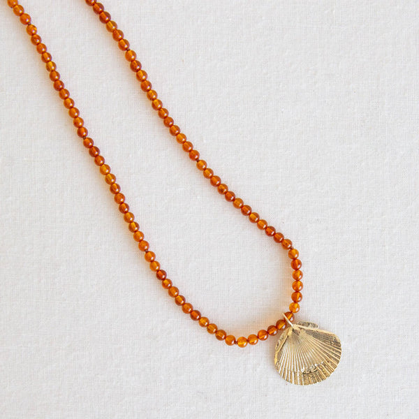 Beatrice Valenzuela Gold Concha Pendant at General Store
