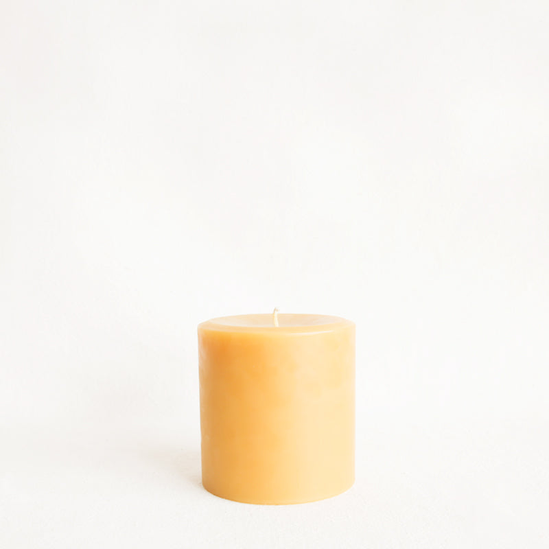 Beeswax Round Pillar Candle