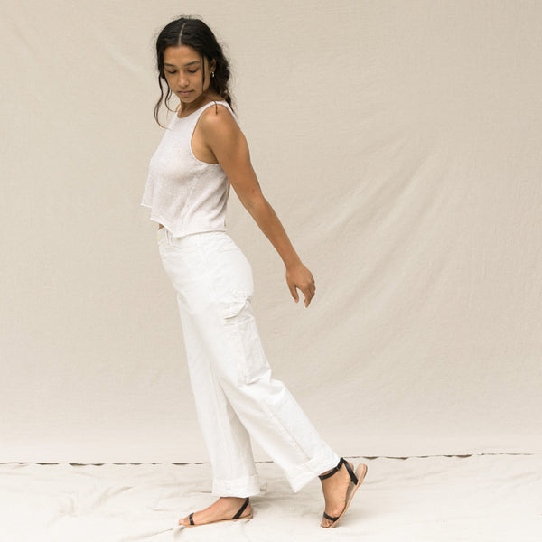 Jesse Kamm Salt White Handy Pants at General Store