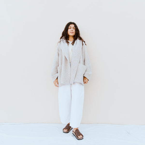 Lauren Manoogian Double Face Coat in Pebble at General Store