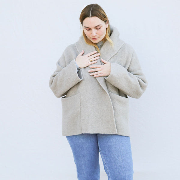 Lauren Manoogian Double Face Coat in Pebble at General Store