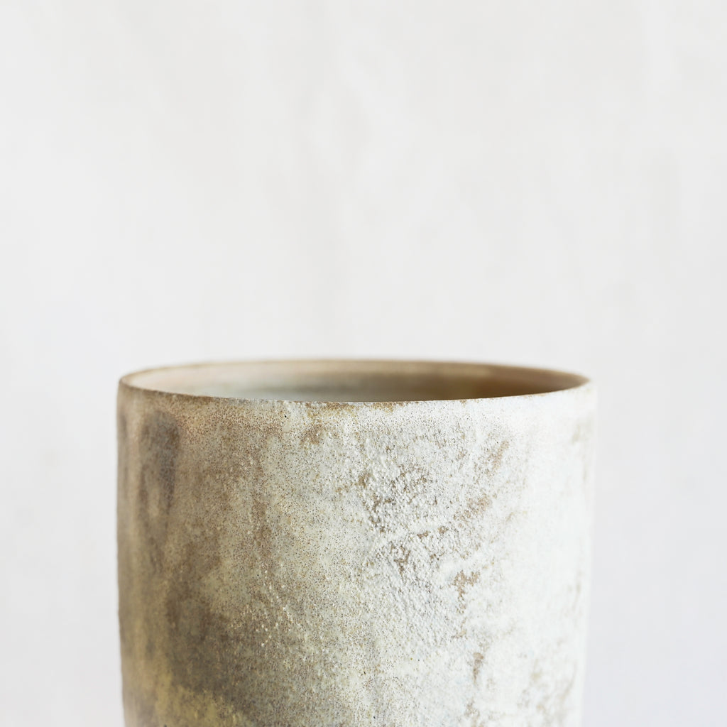 Soft Stone Open Vase