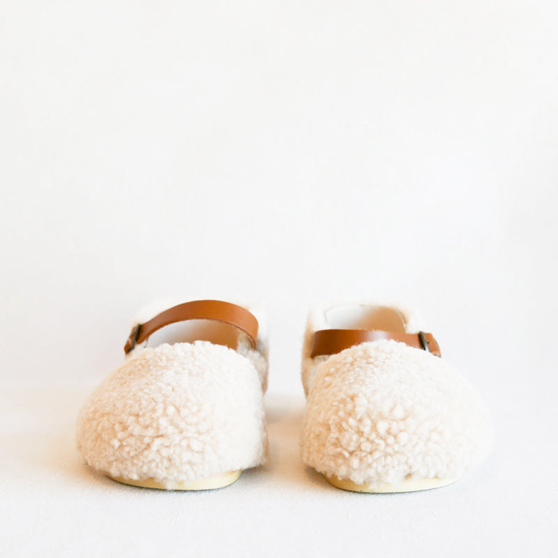 Starr Shearling Clog - Natural