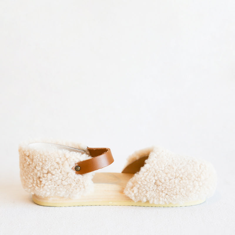 Starr Shearling Clog - Natural