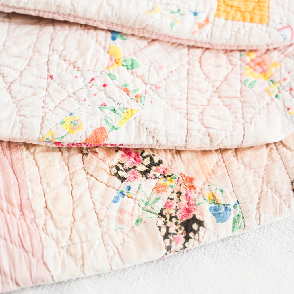 Quilted Stocking - Pink