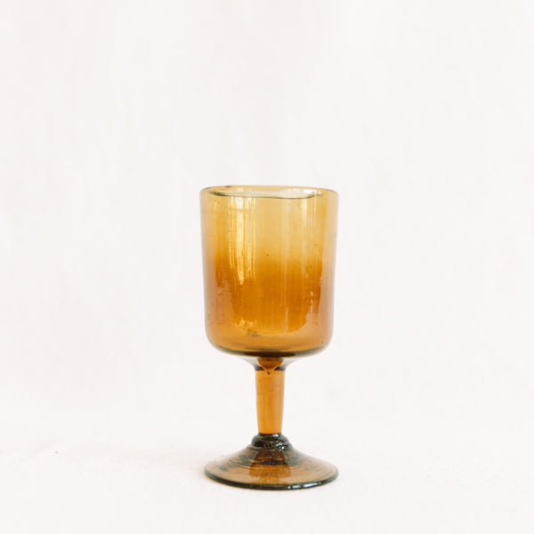 7 Vintage Amber Wine Glasses, Utility Glass ~ Cambridge Amber ~ c 1929,  Vintage Amber Optic Wine Glasses, Unique Amber Wine glasses