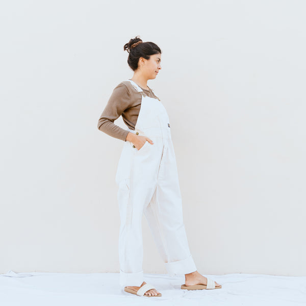 Vintage on sale white overalls