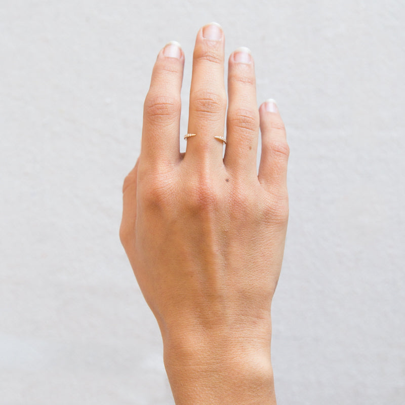 Open Slice Ring - Micropavé